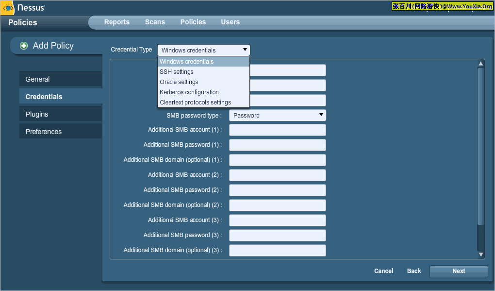 nessus windows安装配置 nessus无法安装_credentials_06