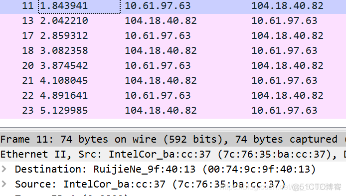 怎么通过wireshark抓包分析MAC帧结构 wireshark抓包mac地址_Wireshark_10