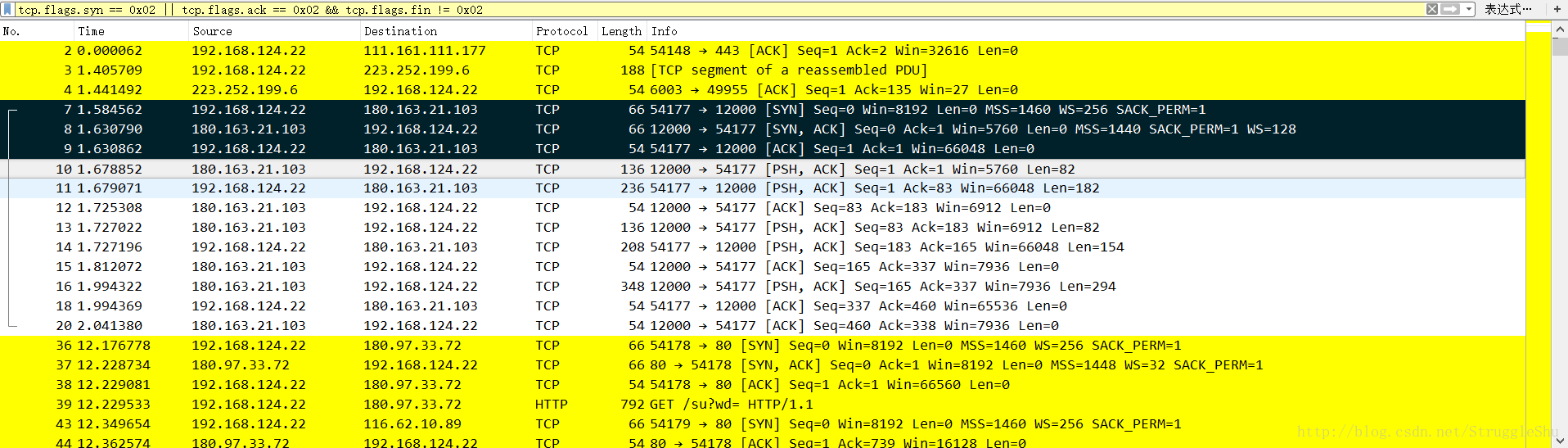 CMCC portal 协议wireshark 抓包分析 wireshark抓tcp报文_wireshark_02