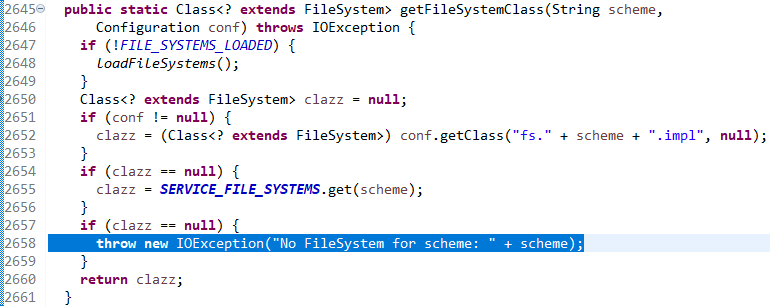 No FileSystem for scheme nofilesystemforscheme:hdfs_hadoop