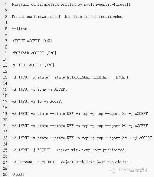 centos添加防火墙ip centos防火墙iptables配置_配置文件_08