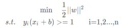 李航 支持向量机 硬间隔支持向量机 支持向量机怎么算_python_10