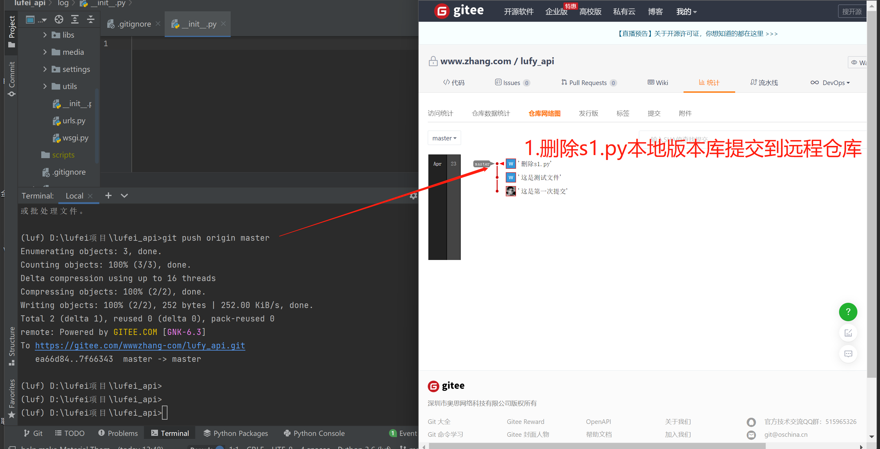 Git远程仓库操作团队成员内协作 git 提交远程仓库_gitee_12