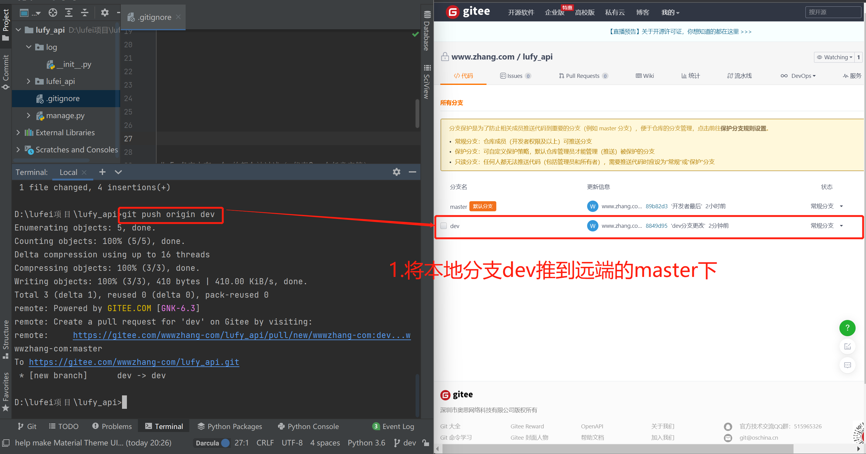 Git远程仓库操作团队成员内协作 git 提交远程仓库_git_24