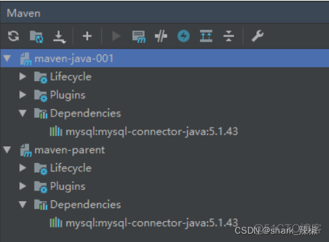 Maven子项目设置父项目 maven父子模块_java_22