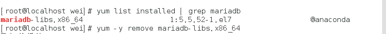 centos无法卸载mariadb linux怎么卸载mariadb_mysql安装_02