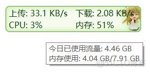 shmem占用大 显示占用率_TrafficMonitor_02