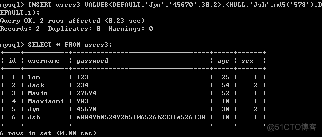 快速增加mysql的耗用 mysql增加记录的命令_字段_06