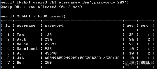 快速增加mysql的耗用 mysql增加记录的命令_数据库_09