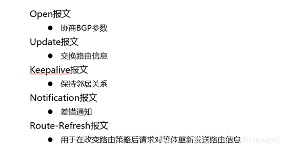 BGP的5种报文 bgp有几种报文_BGP