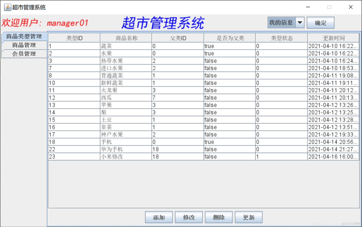 java编写超市购物 java超市购物程序的实现_sql_02