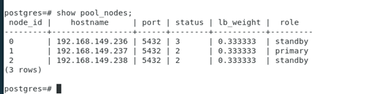 postgre主从切换 pgpool主从切换_PostgresSQL_06