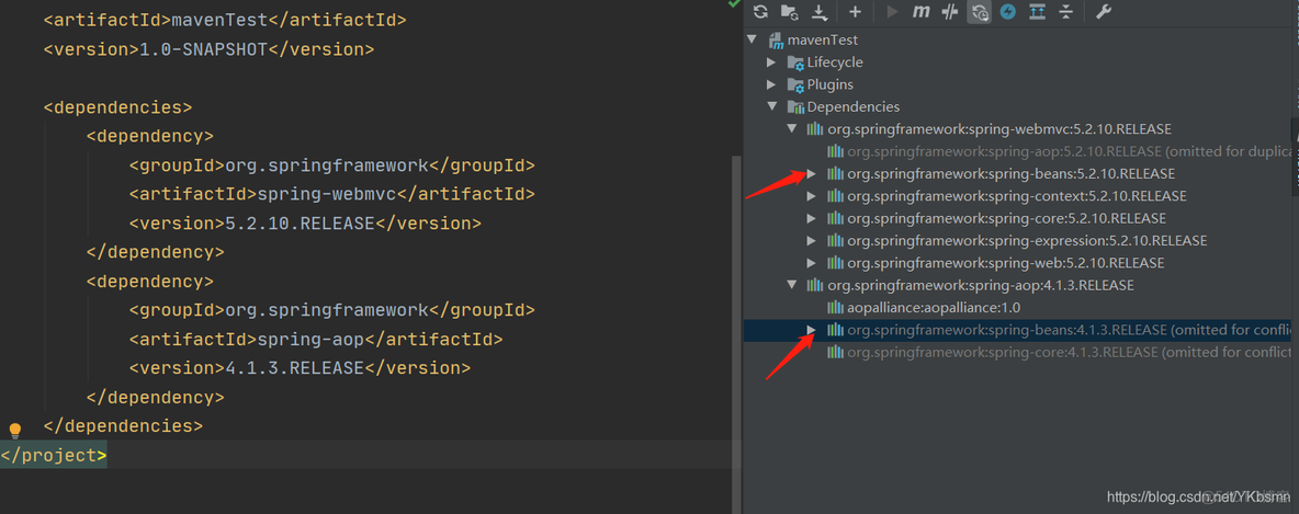 maven出现依赖冲突 maven依赖冲突原则_spring_03