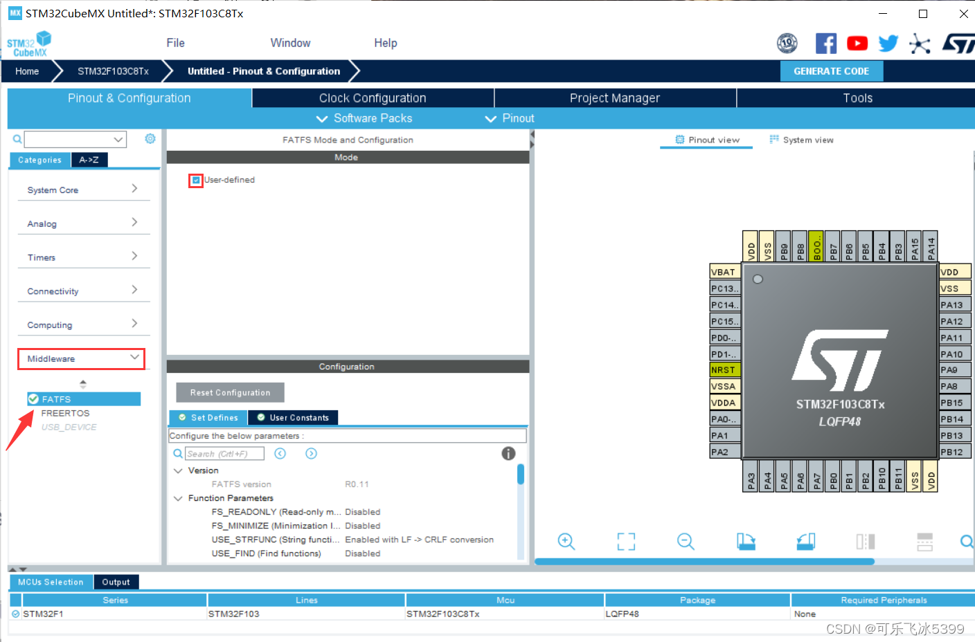 stm32cubemx FAT 读写SD卡和U盘 stm32读取sd卡_stm32_03