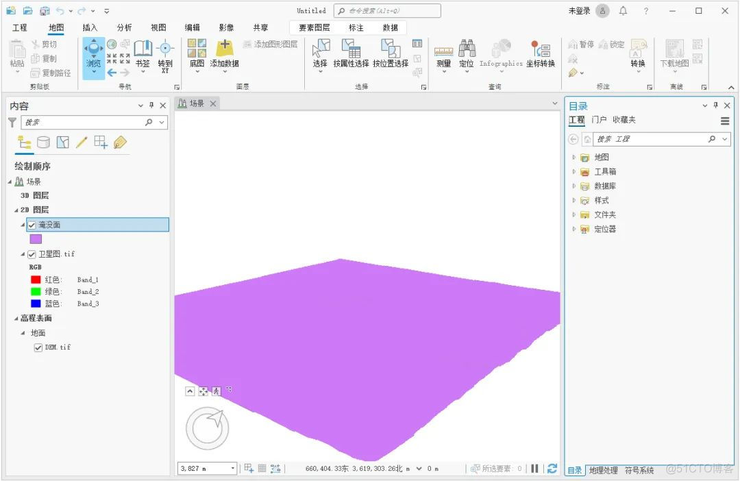 arcgis dem 淹没分析 arcgis如何生成河流淹没图_arcgis dem 淹没分析_04