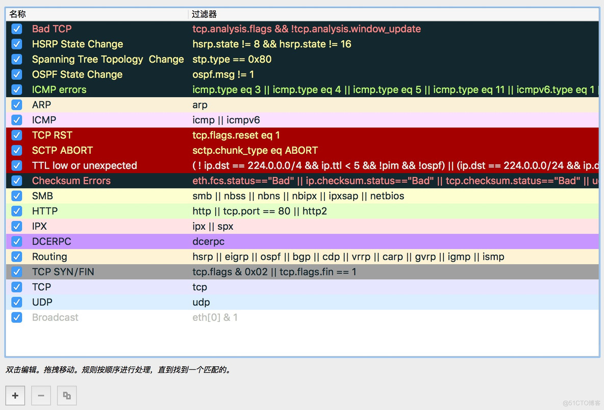 wireshark颜色 wireshark数据包颜色_重传_11