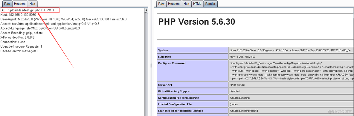 nginx版本信息泄露 低危 nginx常见漏洞_php_05