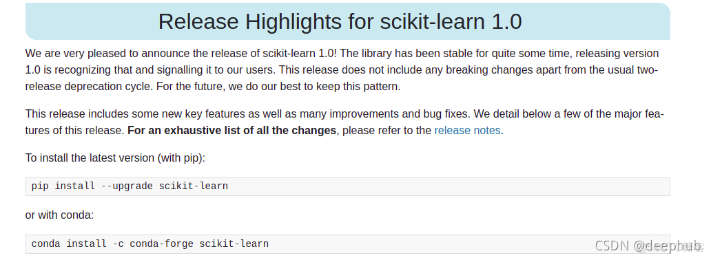 已经14年的Scikit-Learn终于1.0了，发布第一个主要版本的意义是什么？_数据科学_03