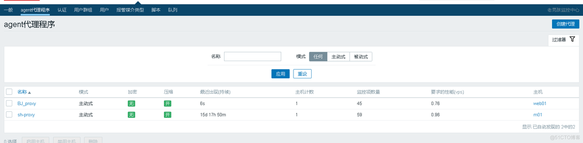 zabbix proxy 高可用 zabbix proxy mode_重启_20