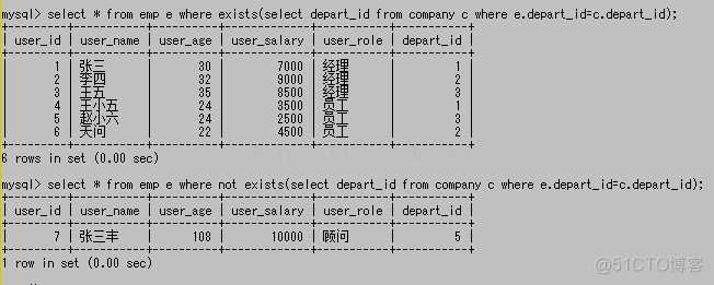 mysql查询一列拆成多列数据 mysql多列子查询_结果集_05