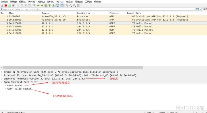 ospf报文heelo packet ospf报文封装_其他