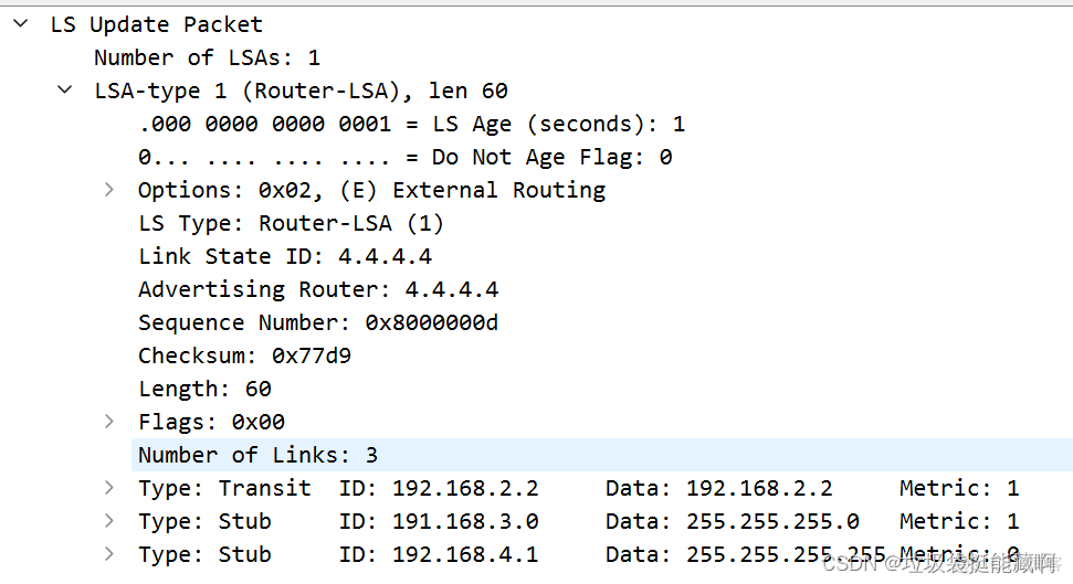 ospf lsa六种报文实验 ospf lsa报文详解_链路_04