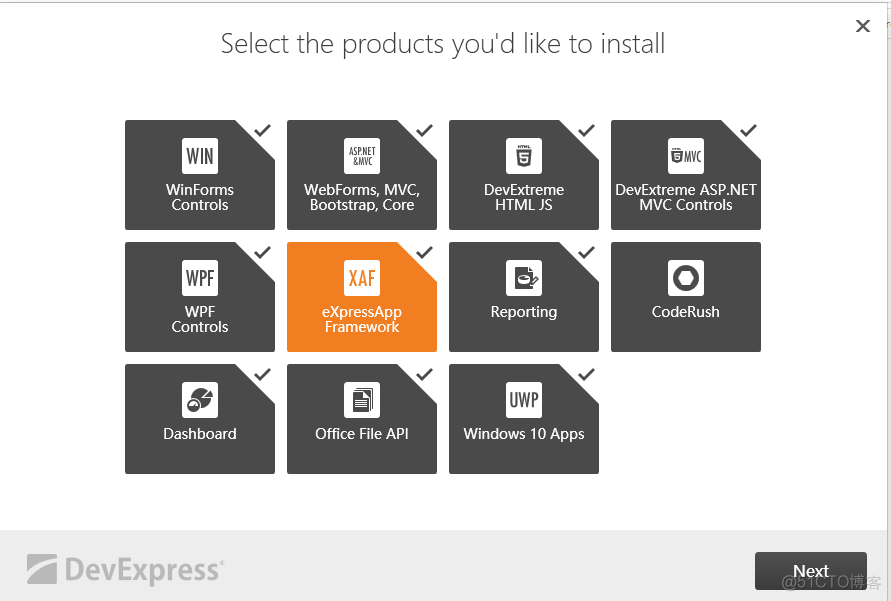 devexpress 20 对应的VS devexpress universal_universal