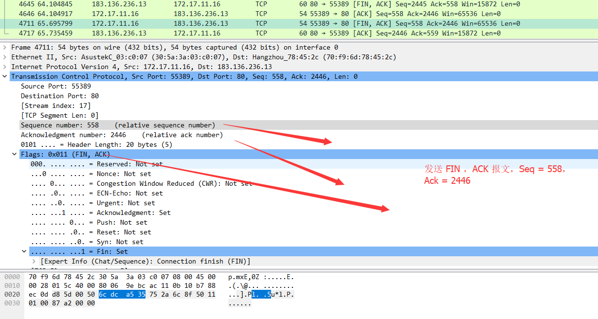 wireshark中完整的三次握手 wireshark分析三次握手_TCP_14