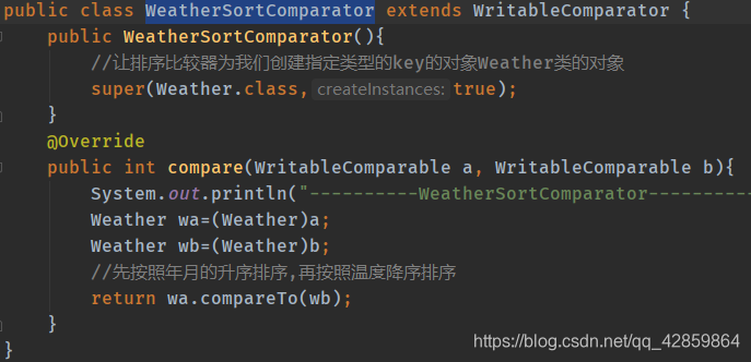 MapReduce案例求每年最高气温 课题分析 mapreduce分析天气数据_比较器_04