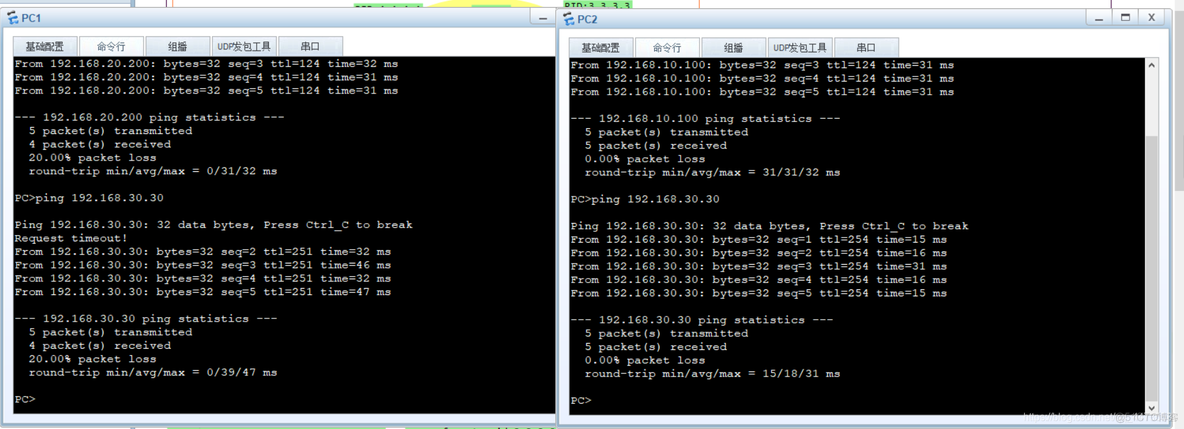 ensp配置ospf多区域 ensp ospf多区域_请求超时_14