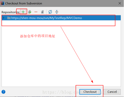 idea使用test idea使用svn提交代码_从IDEA中检出项目_35