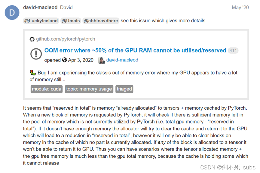 reserved in total reserved in total by pytorch,reserved in total reserved in total by pytorch_pytorch,第1张