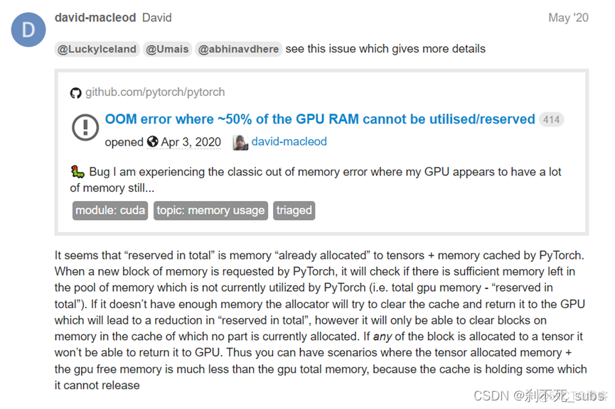 reserved in total reserved in total by pytorch_pytorch
