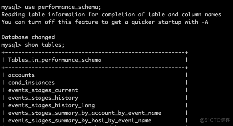 performance_schema库 users 表 数据库performance_schema_配置项