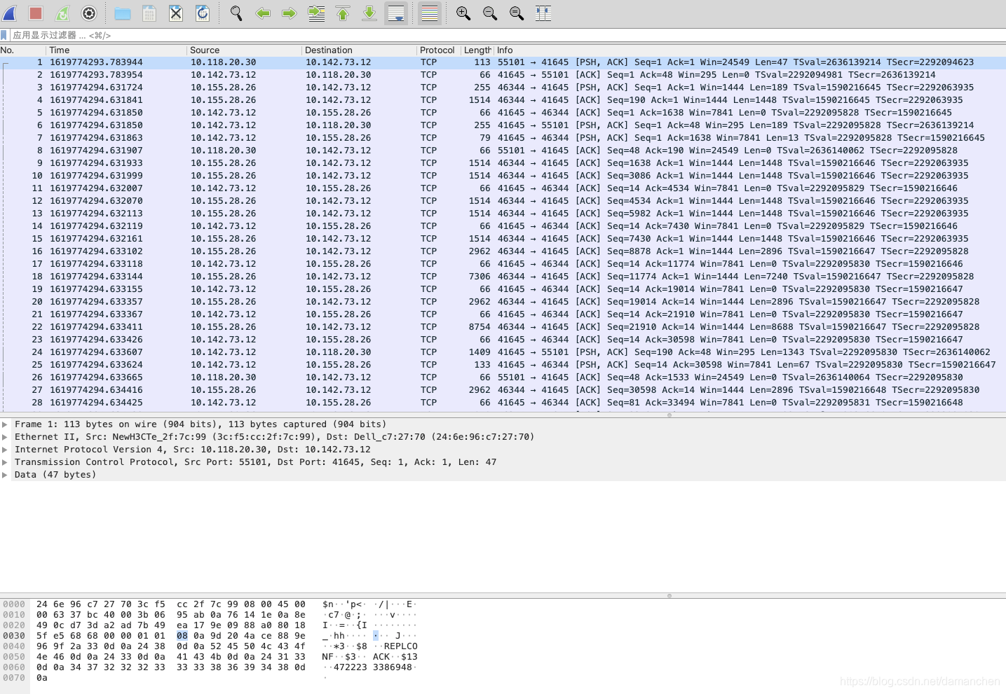 wireshark计算平均往返时间 wireshark测时延_redis