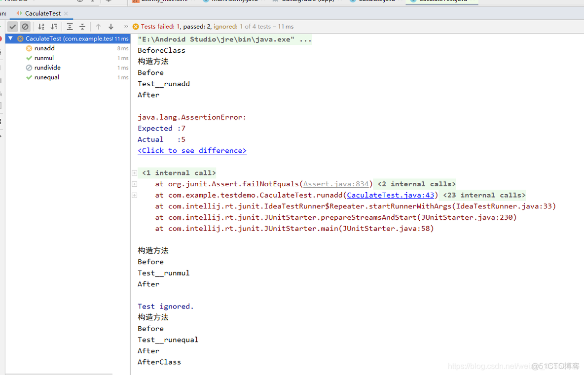 testsuit 套件 junit testimplementation 