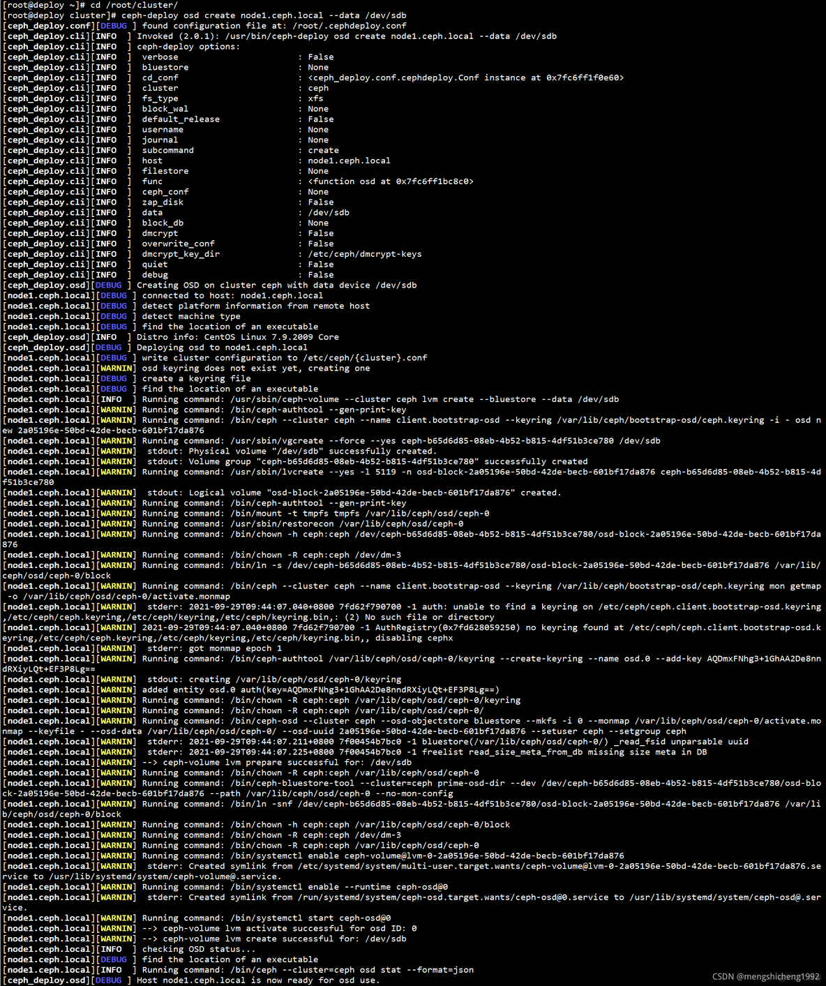 ceph集群单机ansible ceph集群搭建_初始化_19