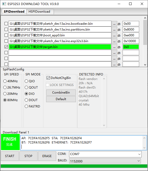 esp32 download tool esp32 download tool 怎么用_开发板_11