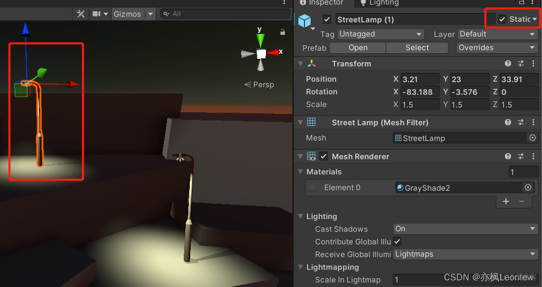 unity 烘焙AO效果 unity 烘焙场景_Lighting_03