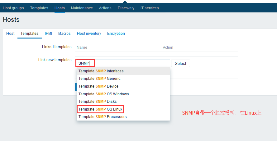 zabbix snmp 新建模板 zabbix snmp v3配置_linux_05