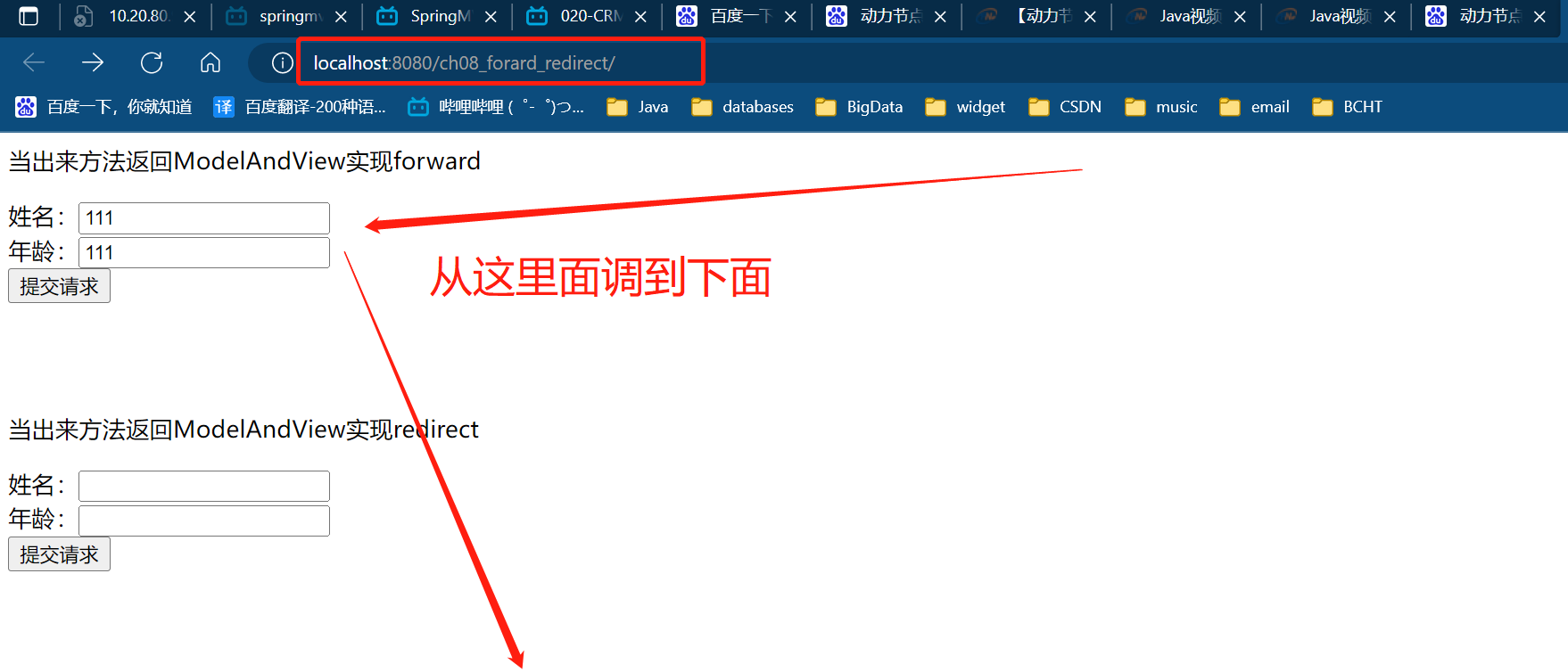 springmvc 请求转发 springmvc转发与重定向_重定向_03