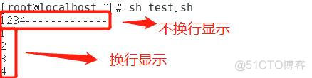 shell echo在上一行输出 shell中echo输出不换行_while循环