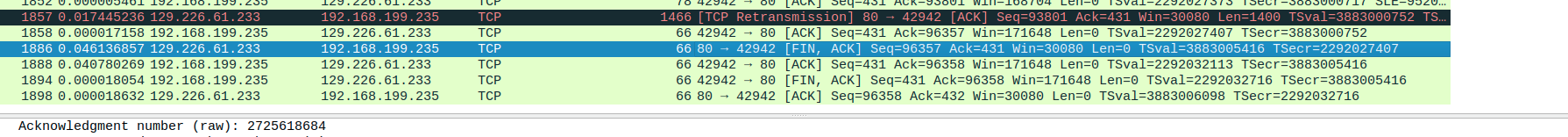 wireshark TCP常见异常报文分析 wireshark解析tcp报文的内容_Time_03