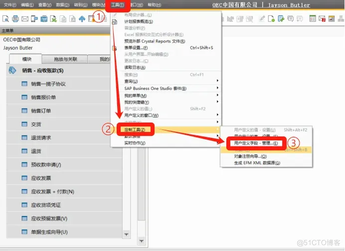 SAP操作教程第17期：SAP B1设置自定义表和创建自定义字段_自定义_22