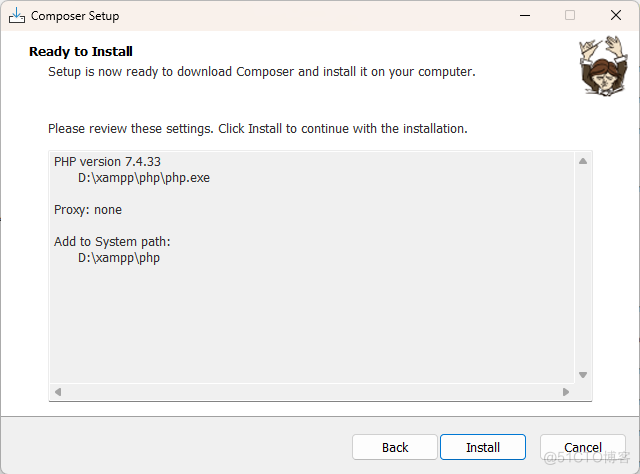 Composer Windows 安装_PHP_05