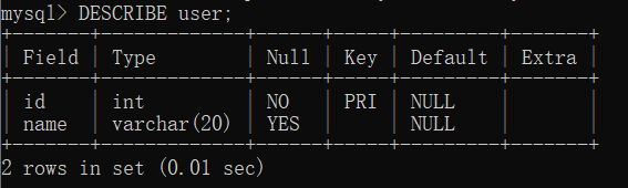 mysql建表语句创建联合健 mysql建表语句key_建表_02