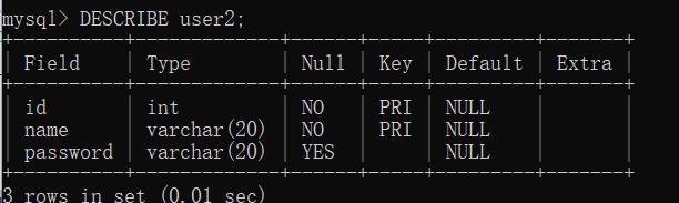 mysql建表语句创建联合健 mysql建表语句key_建表_03