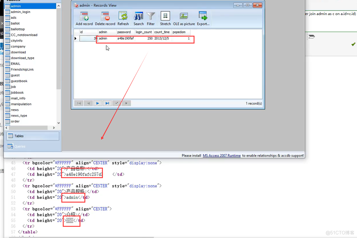 SQLite数据库sql注入 sql注入五种方式_表名_17