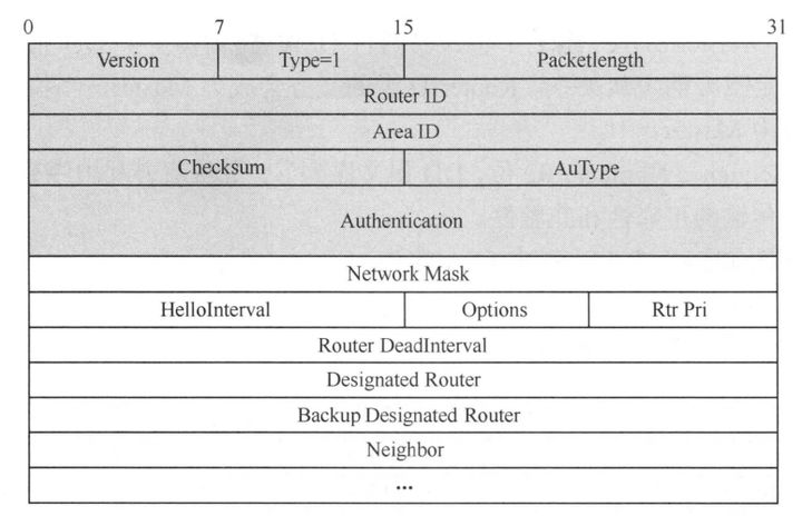 OSPF协议的Hello报文 ospf协议报文有哪些_OSPF_02