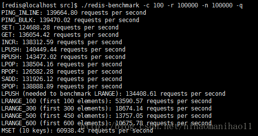 redisbenchmark集群压测 redis-benchmark_redisbenchmark集群压测_04